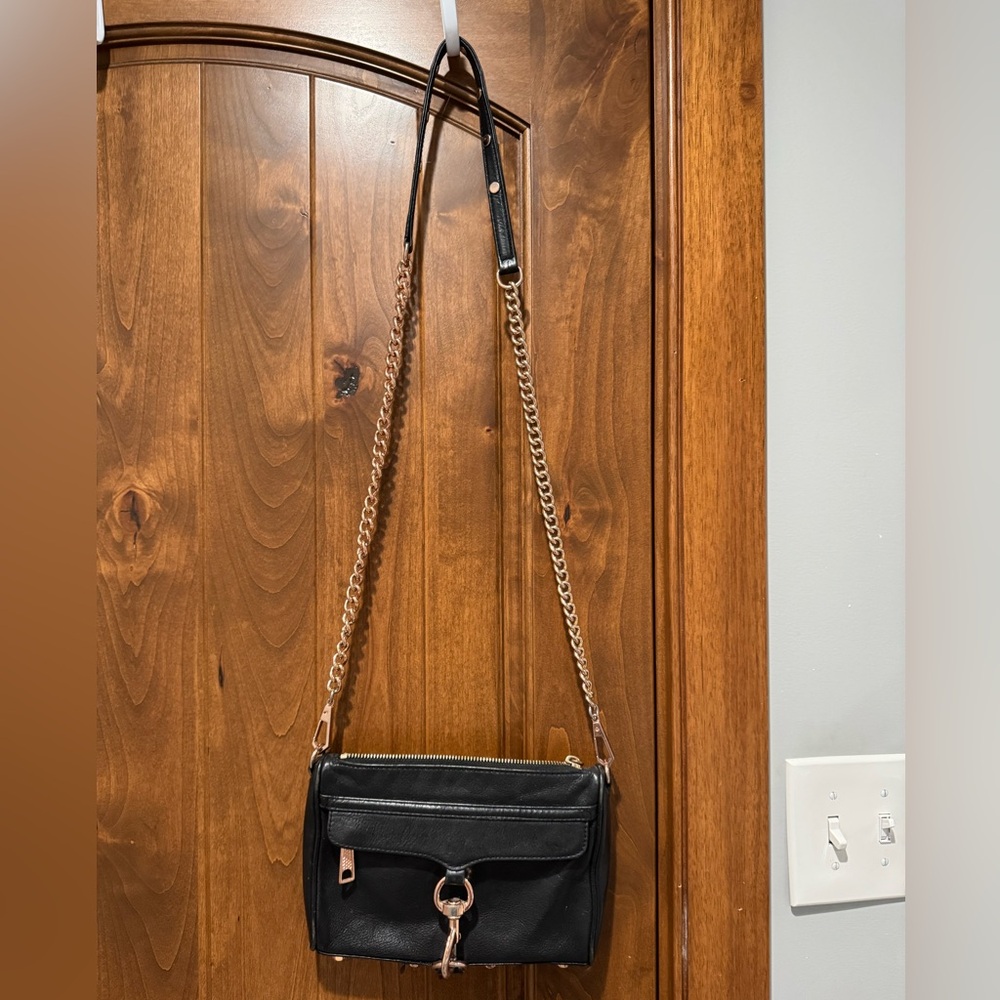 Rebecca Minkoff MAC black leather crossbody